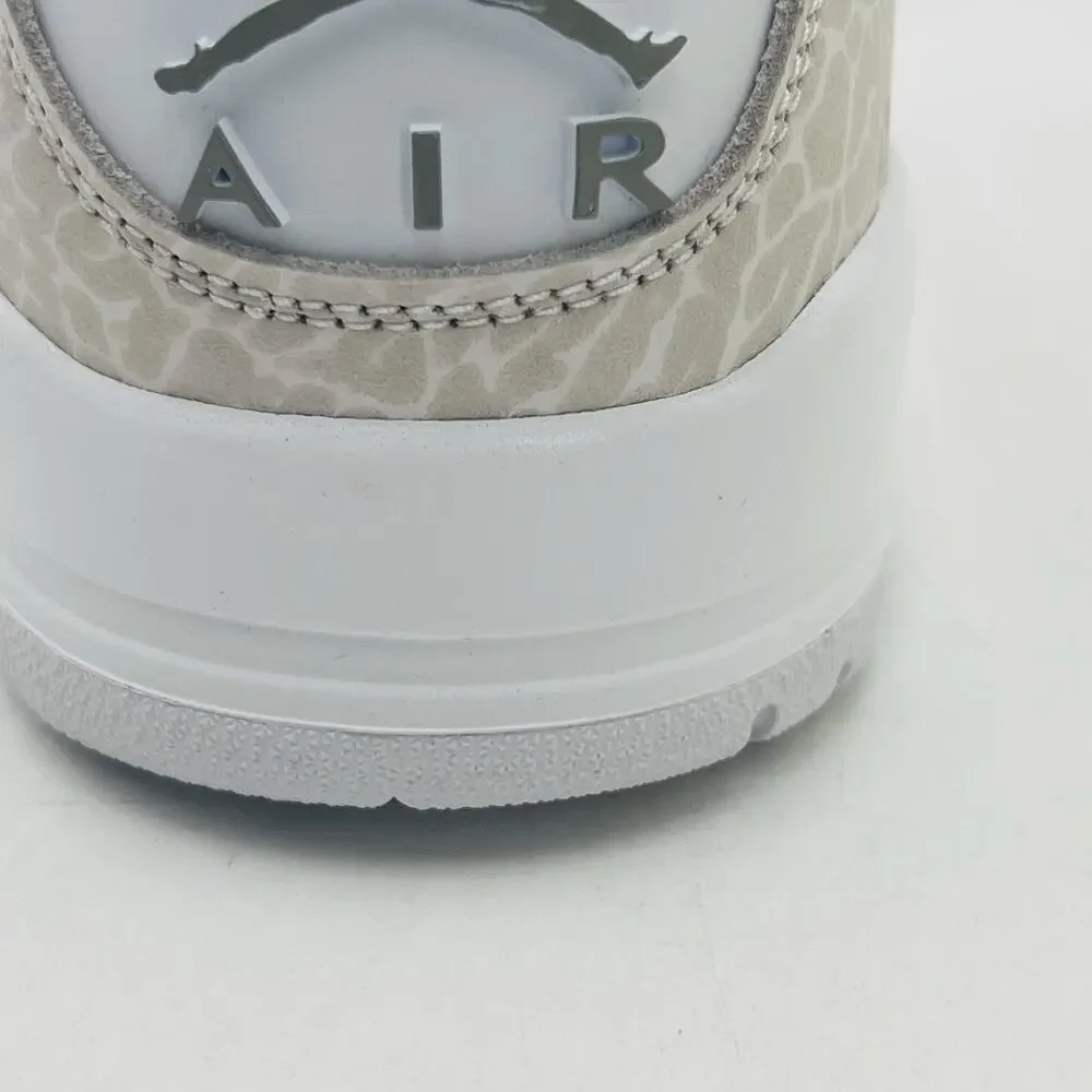 Nike Air Jordan 3 Retro White Silver Sneakers CT8532 111 Men Size 11 NEW